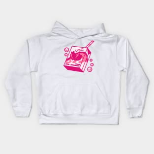 The starwberry milk and bubbles Kids Hoodie